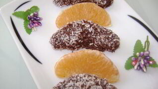 Апельсины в шоколаде