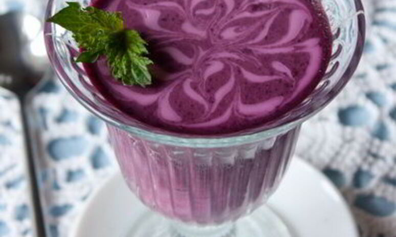 Рецепт чернично-сливочное желе