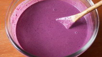 чернично-сливочное желе