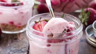 Десерт Клубничный чизкейк