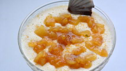 десерт с грушей пломбир