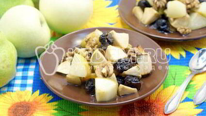 фрукты запеченные в медовом сиропе