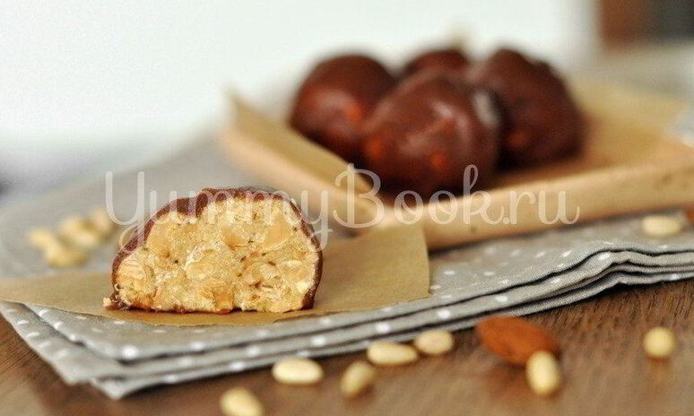 Рецепт домашние конфеты сникерс