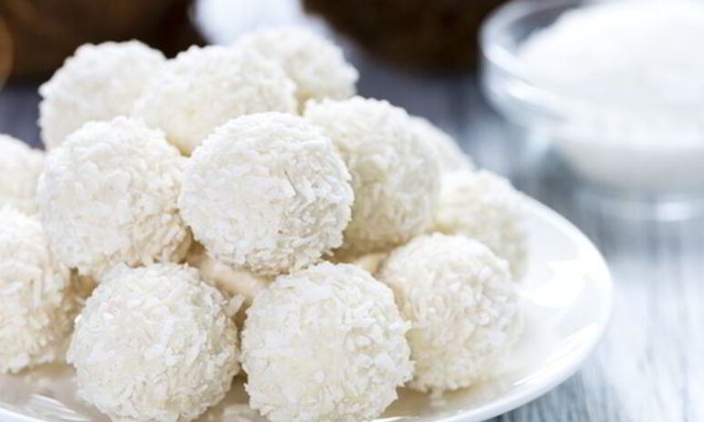 Рецепт кокосовые конфеты с миндалем