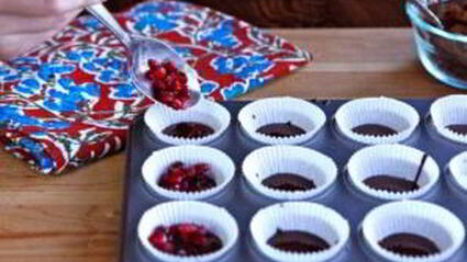 конфеты из темного шоколада