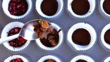 конфеты из темного шоколада