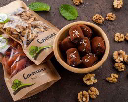 Конфеты с курагой и орехами