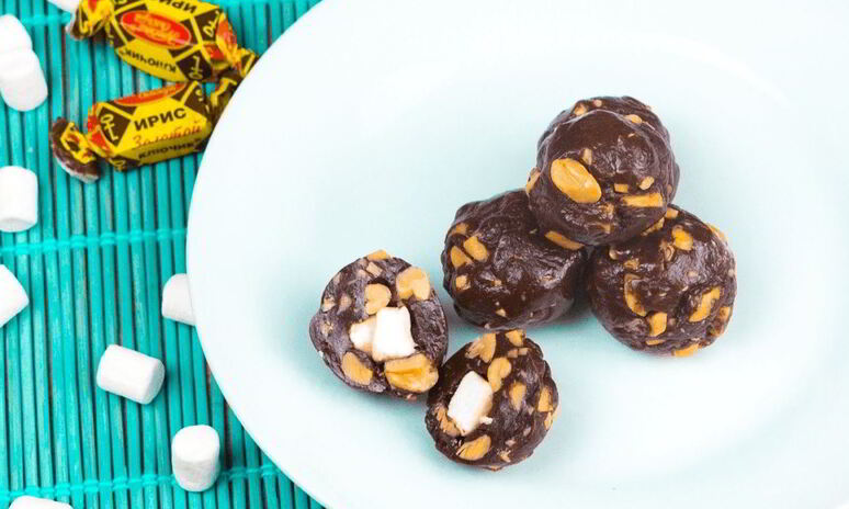 Рецепт конфеты сникерс с маршмеллоу