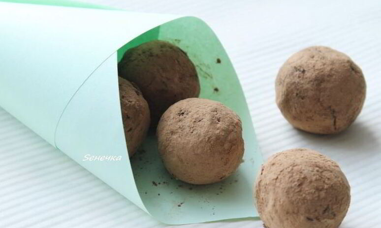 Рецепт конфеты трюфель с бобами тонка