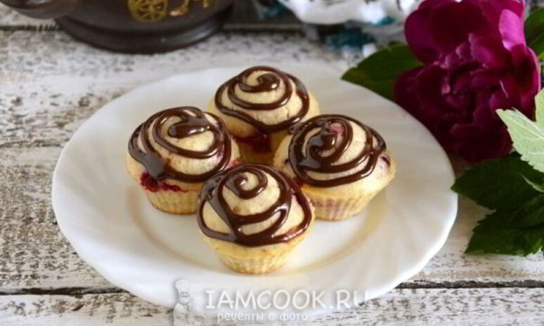 Рецепт маффины конфетки с брусникой