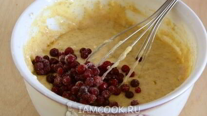 маффины конфетки с брусникой