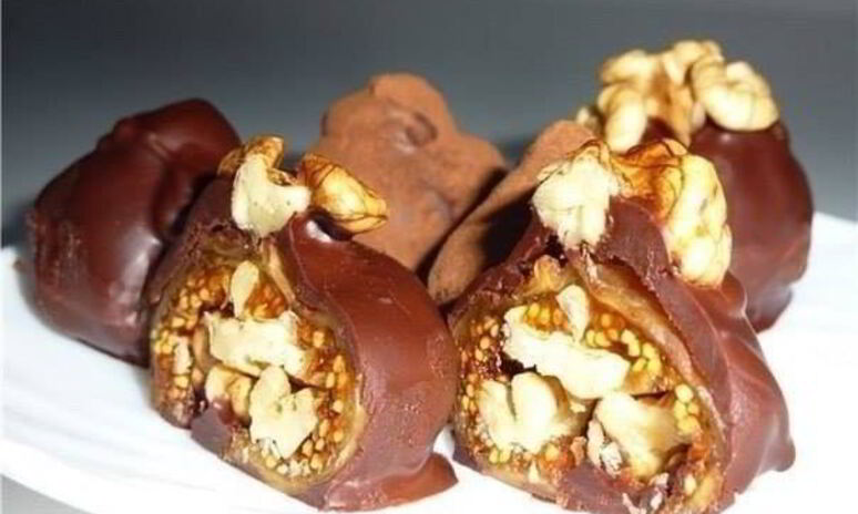 Рецепт полезные домашние конфеты с инжиром