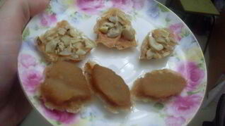 Яблочные конфеты без сахара с фундуком