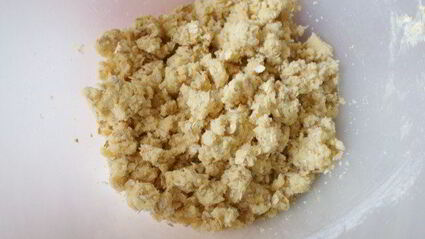 крамбль с яблоками