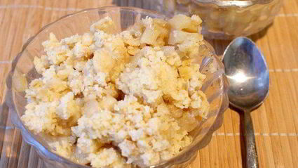 крамбль с яблоками