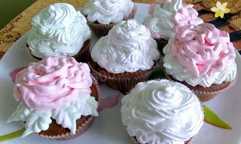 Рецепт белковый крем с желирующим сахаром