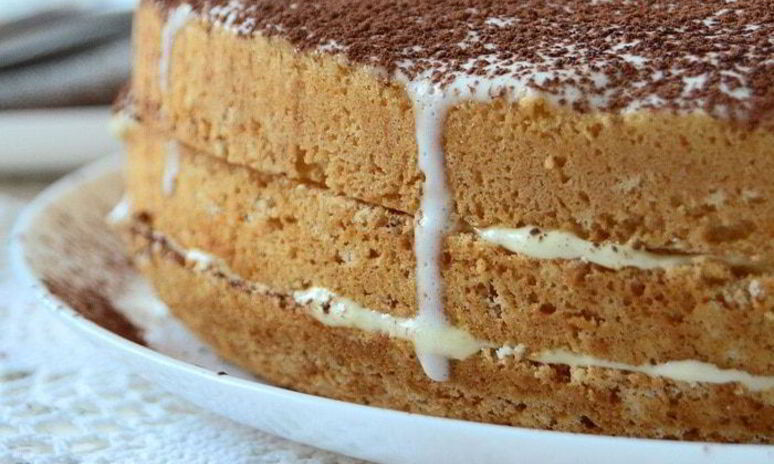 Рецепт бисквит с лимонным кремом