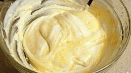 бисквит с творожным кремом