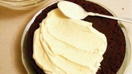 бисквит с творожным кремом