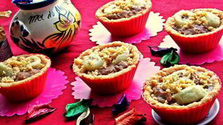 Корзиночки десертные с кремом и бананом