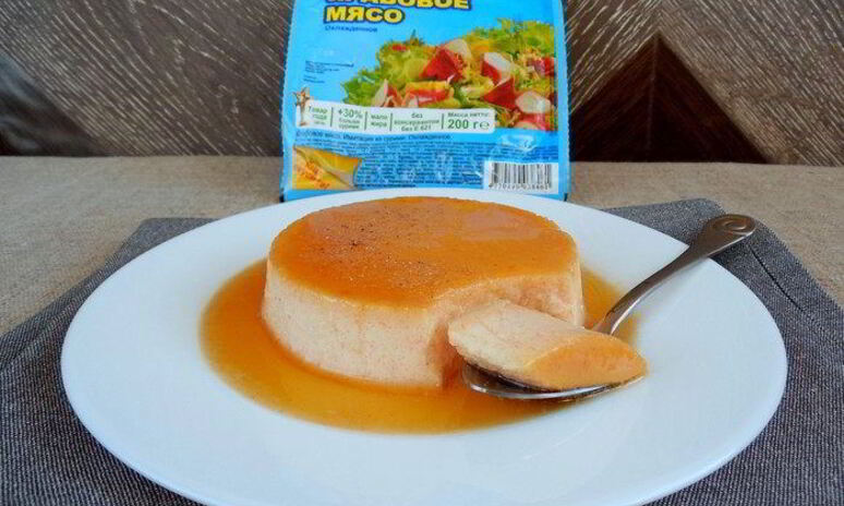 Рецепт крабовый крем-карамель