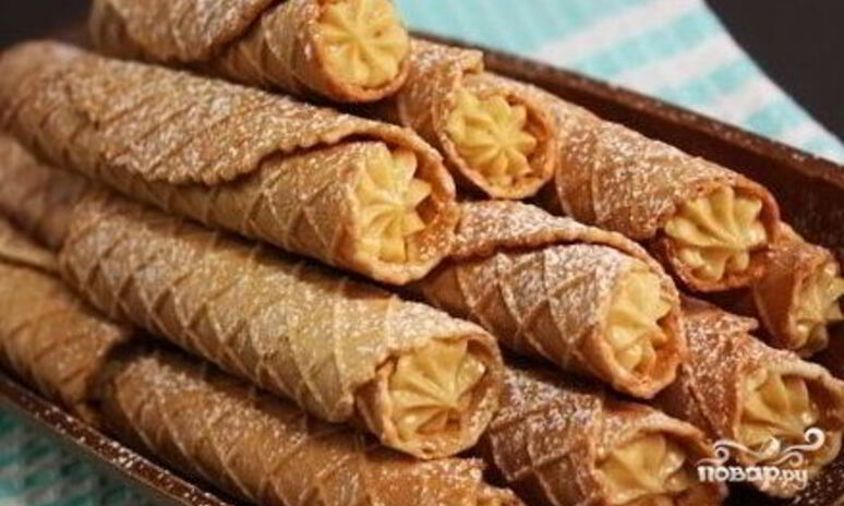 Рецепт крем для вафельных трубочек