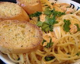 Кремовая паста с лососем