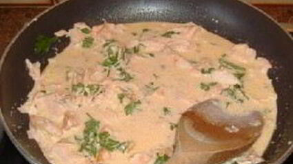 кремовая паста с лососем