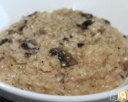 Кремовое ризотто с грибами и сыром