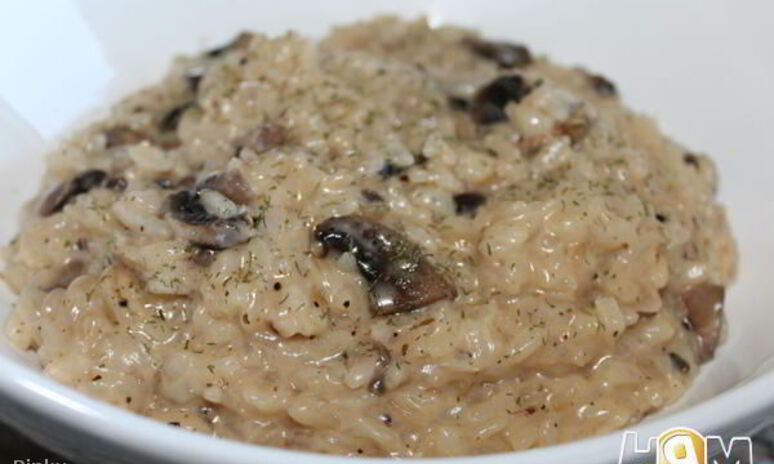 Рецепт кремовое ризотто с грибами и сыром