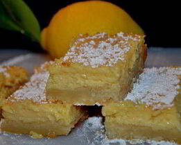 Кремовые лимонные квадратики
