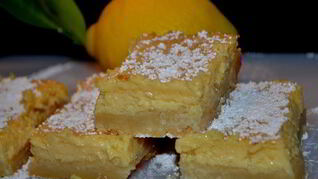 Кремовые лимонные квадратики