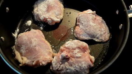 куриные бедрышки в соусе кремово-горчичном