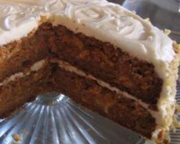 Морковный тортик с кремом из сливочного сыра