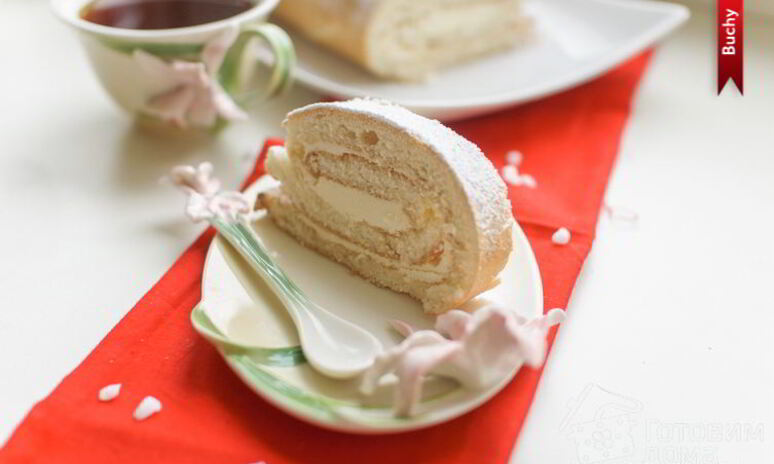 Рецепт рулет с творожным кремом по госту
