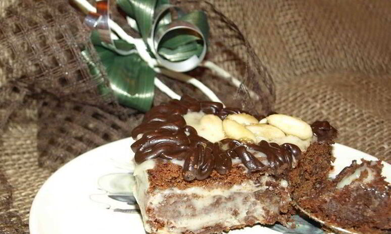 Рецепт шоколадная симфония с кремом из белого шоколада