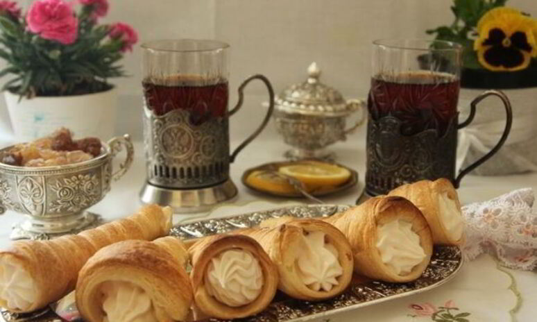 Рецепт слоеные трубочки с белковым кремом