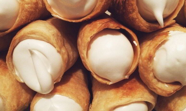 Рецепт слоеные трубочки с кремом