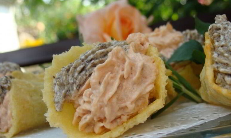 Рецепт сырные трубочки с кремом