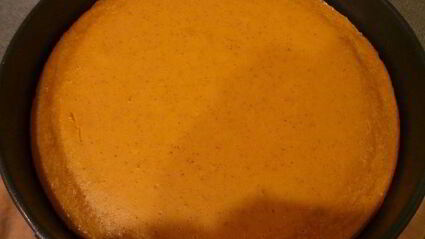 тыквенный чизкейк с заварным апельсиновым кремом