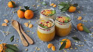 Тыквенный пудинг с пломбирным кремом