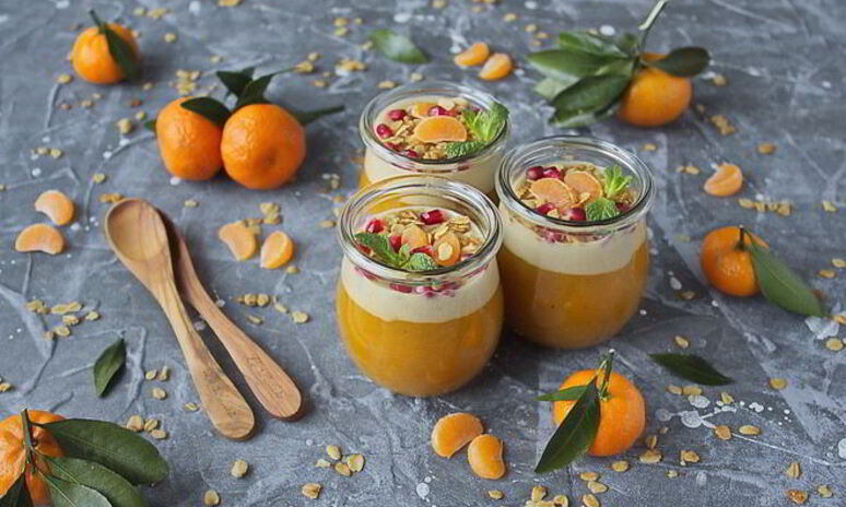 Рецепт тыквенный пудинг с пломбирным кремом