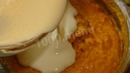 тыквенный рулет с творожным кремом