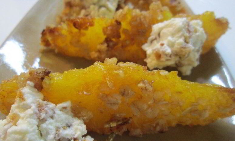 Рецепт запеченные дольки апельсинов с творожным кремом