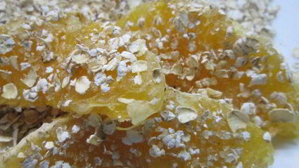 запеченные дольки апельсинов с творожным кремом