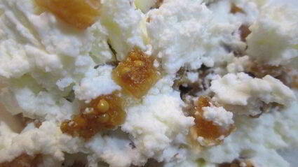 запеченные дольки апельсинов с творожным кремом