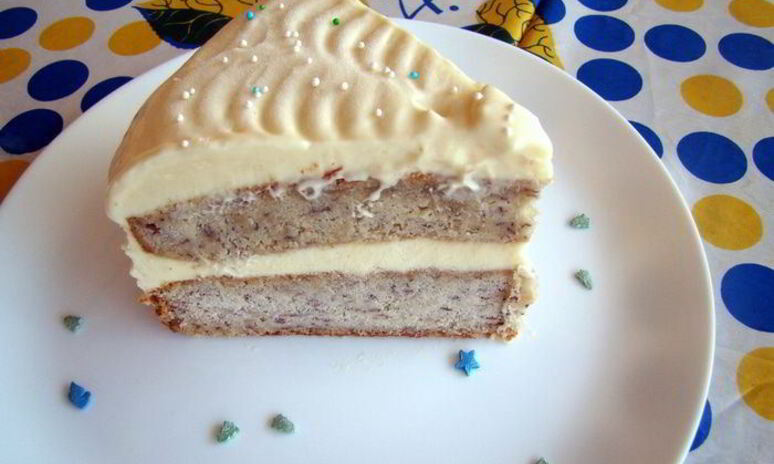 Рецепт банановый торт-мороженое