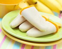 Быстрое банановое молочное мороженое