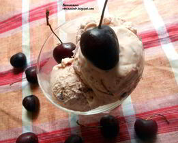 Черешневое мороженое с маскарпоне