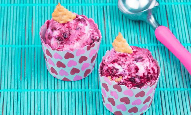 Рецепт домашнее мороженое черничный чизкейк